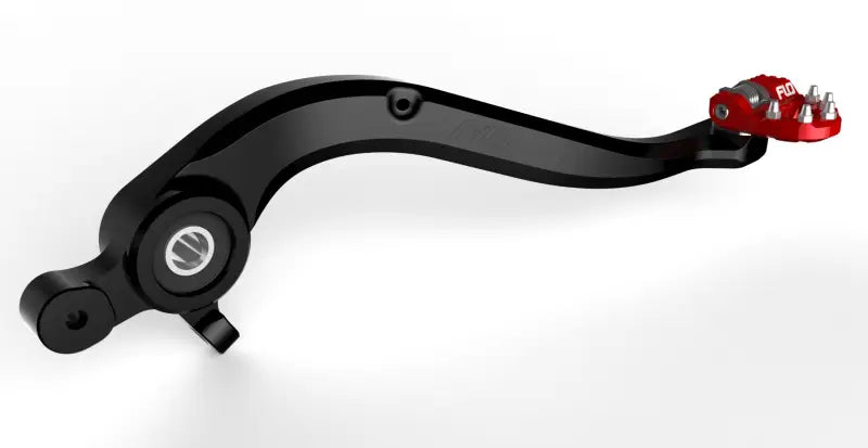 Folding Tip Brake Pedals Red - Powersports