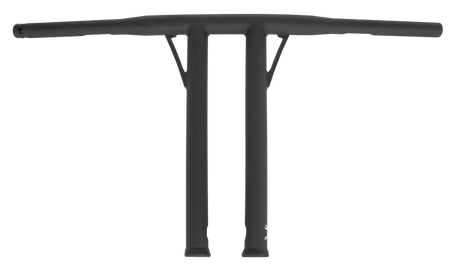 Black metal table frame for Folsom 14 Bar Matte Black with sleek matte black finish