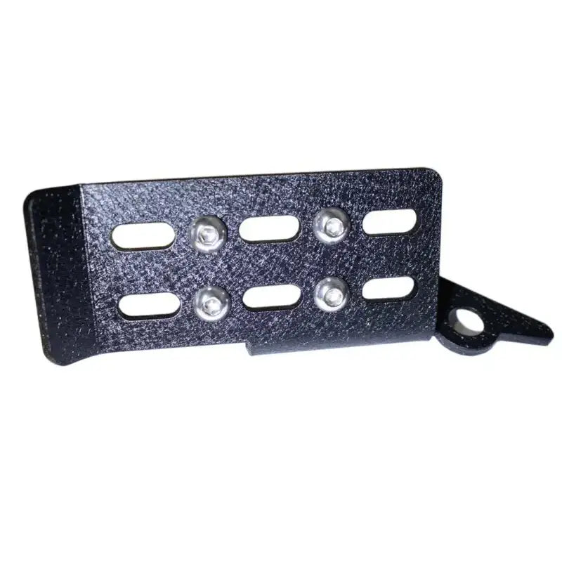 Foot Peg Mounts To Door Hinge; Ribbed Design; Non-Folding; Powder Coated; Black; Steel; Set Of 2 - Truck & Automotive