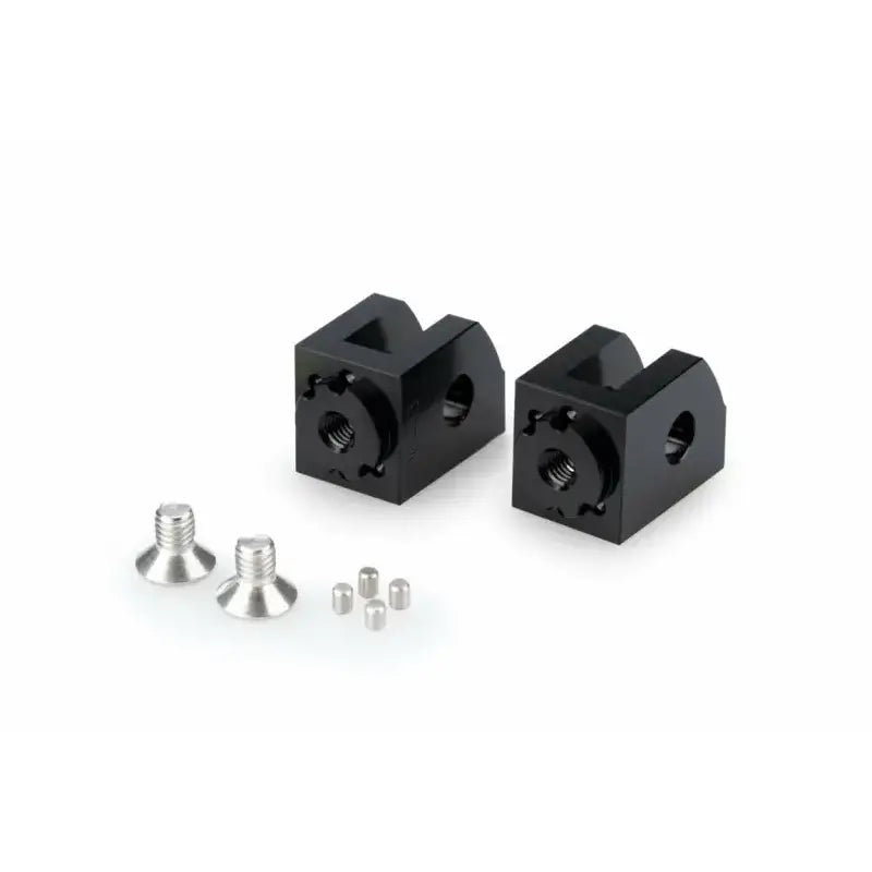 Footpeg Adaptor Rider Adjustable Black Yam