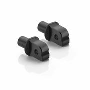 Black metal motorcycle footpeg mount kit passenger for Pr bike parts