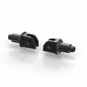 Footpeg Mount Kit Rider Black Pr - Powersports