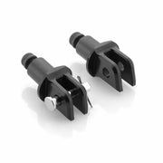 Footpeg Mount Kit Rider Black Pr - Powersports
