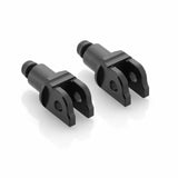 Footpeg Mount Kit Rider Black Pr - Powersports