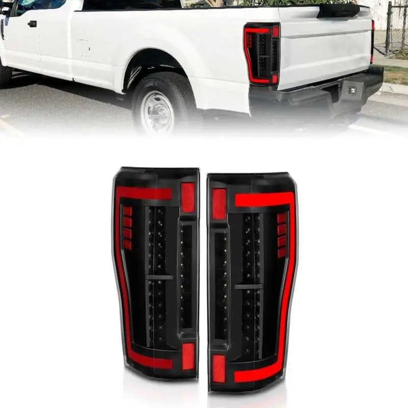 FORD F250/ F350/ F450 17 UP L.E.D T.L BLACK HOUSE CLEAR LEN 