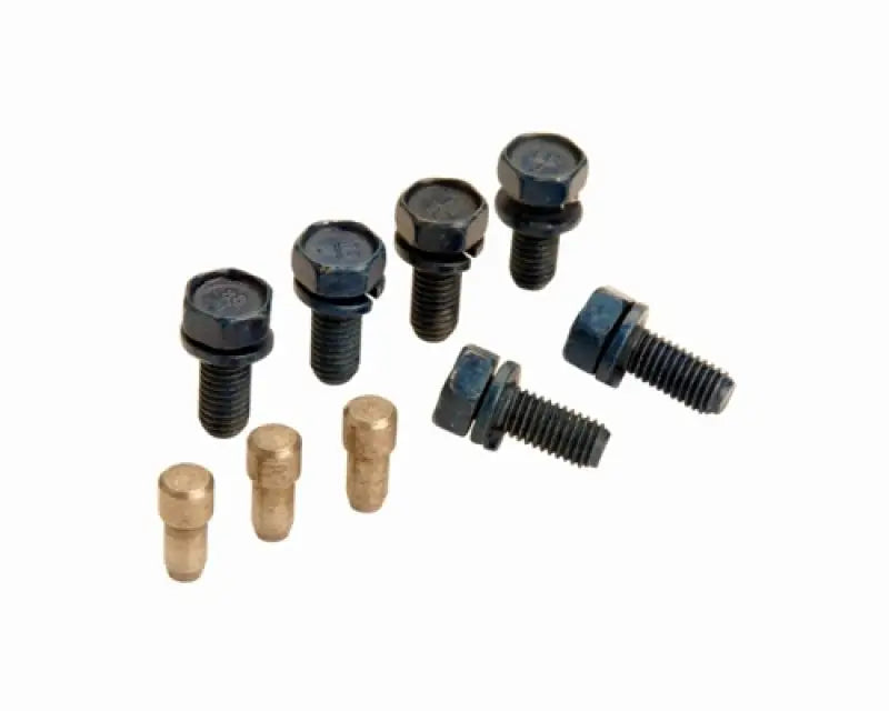 Assorted bolts and brass fittings in Ford Racing 10.5inch Pressure Plate Bolt Kit