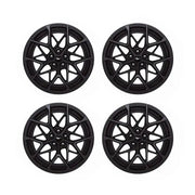 Four black Mustang wheels from Ford Racing Mach 1 handling pack wheel kit