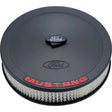 Ford Racing Air Cleaner Kit - Black Crinkle Finish w/ Red Mustang Emblem - Filters