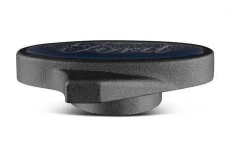 Textured black circular cap for Ford Racing Black Finish Air Cleaner Nut