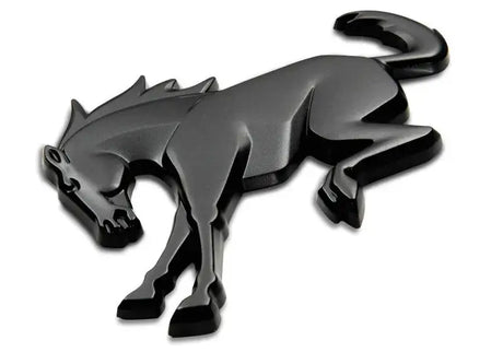 Ford Racing Bronco Rear Emblem - Matte Black - Exterior Styling