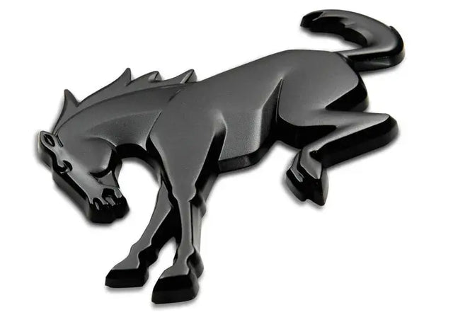 Ford Racing Bronco Rear Emblem - Matte Black - Exterior Styling