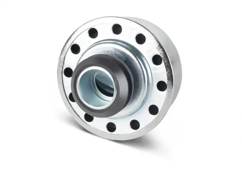 Ford Racing Chrome Breather Cap with Silver Metal Flange and Rubber Bushing