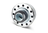 Ford Racing Chrome Breather Cap with Silver Metal Flange and Rubber Bushing
