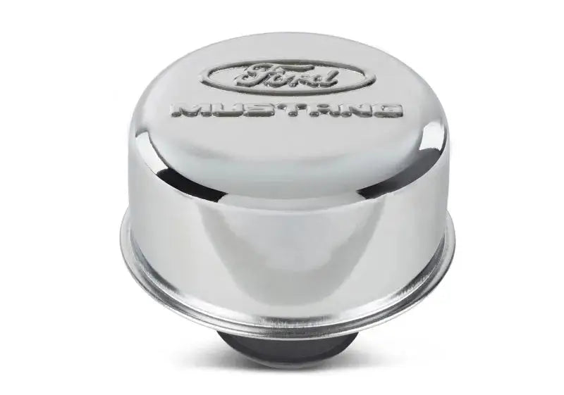 Ford Racing Chrome Breather Cap with Mustang Logo for chrome Ford Mustang oil cap