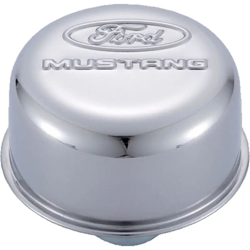 Ford Racing 302-220 Ford Racing Chrome Breather Cap w/ Ford Mustang Logo