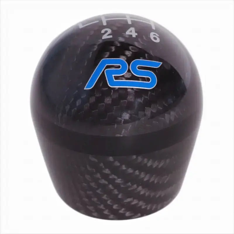 Black carbon fiber gear shift knob for Ford Racing Focus RS 6 Speed, sleek and durable