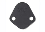 Ford Racing Fuel Pump Block Off Plate - Black Crinkle Finish with Ford Oval Logo. Ideal for RV, Automotive, Powersports, off-road, marine, exterior, truck accessories, interior, truck bed, RV parts. Performance, Engine Components, AVADA - Best Sellers, Must Haves, Engine Components, Block Off Plates.