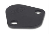 Ford Racing Fuel Pump Block Off Plate with Black Crinkle Finish and Ford Oval Logo. Perfect for RV, Automotive, Powersports, off-road, marine, exterior, truck accessories, interior, truck bed, RV parts. Performance, Engine Components, AVADA - Best Sellers, Must Haves, Engine Components, Block Off Plates.