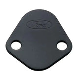 Ford Racing Fuel Pump Block Off Plate - Black Crinkle Finish with Ford Oval Logo for RV, Automotive, Powersports, off-road, marine, exterior, truck accessories, interior, truck bed, RV parts. Performance, Engine Components, AVADA - Best Sellers, Must Haves, Engine Components, Block Off Plates.