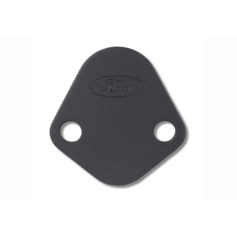 Ford Racing 302-291 Ford Racing Fuel Pump Block Off Plate - Black Crinkle Finish w/ Ford Oval