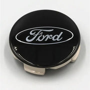 Ford Racing Truck/SUV Black And Chrome Wheel Center Cap Kit