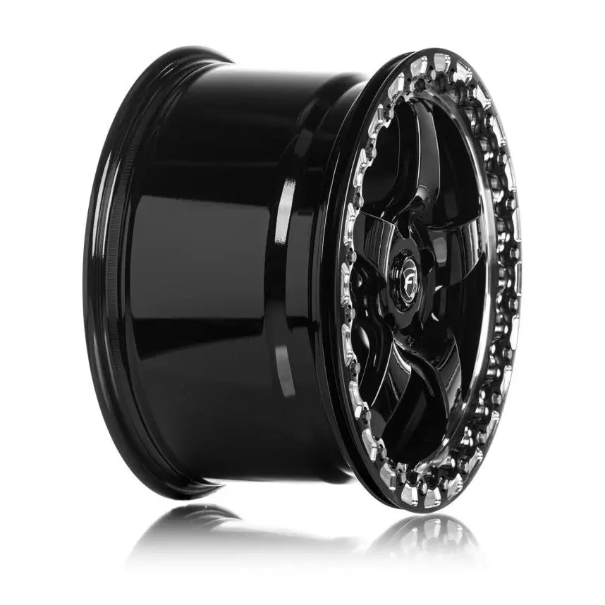 Forgestar F00182063P56 Forgestar F001 18X12 D5 Beadlock 5X120.65 ET56 BS8.8 Gloss Black w/ Machine Lip 78.1
