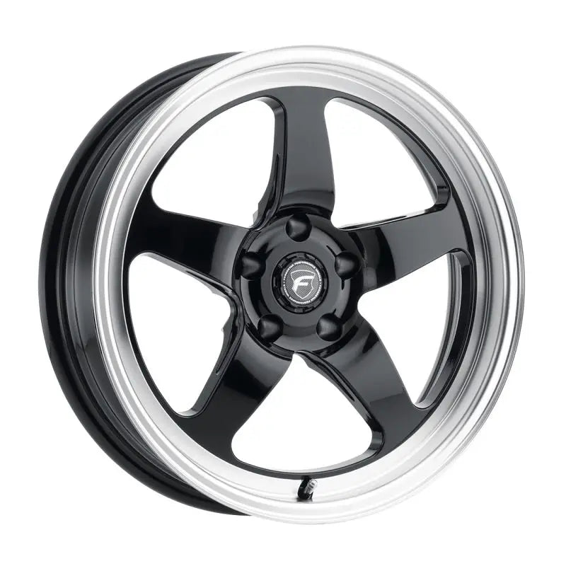 Forgestar F09189067P35 Forgestar F091 18X9.0 D5 Drag 5X114.3 ET35 BS6.4 Gloss Black w/ Machine Lip 78.1