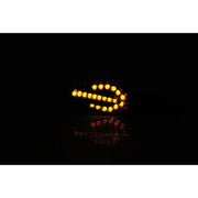 SHIN YO Fork Sequential Turn Signal Smoked Lens Pair Black for Powersports
