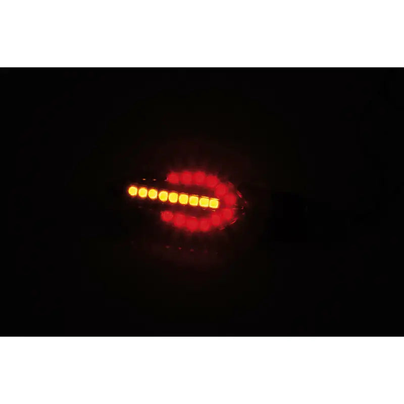 SHIN YO Fork Ts/Tail/Brake Light Sequential Pair Smoke Lens Blk for Powersports