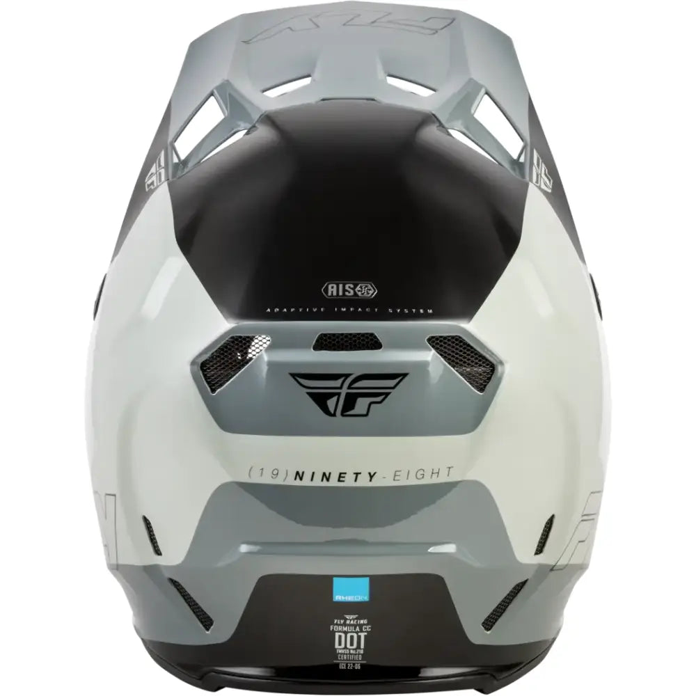 Formula Cc Glide Helmet Grey/Light Grey/Black Md - FLY RACING