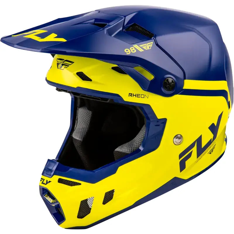 Formula Cc Objective Helmet Navy/Yellow Lg