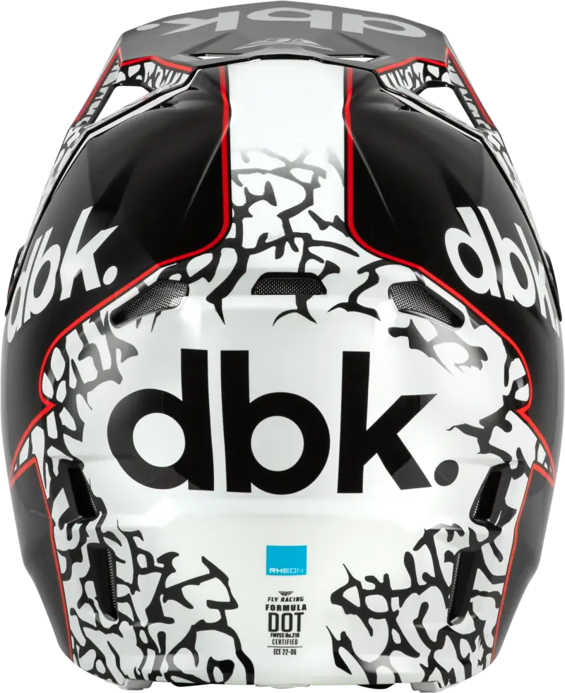 Formula Cp Dbk Helmet Black/White/Red Sm - FLY RACING