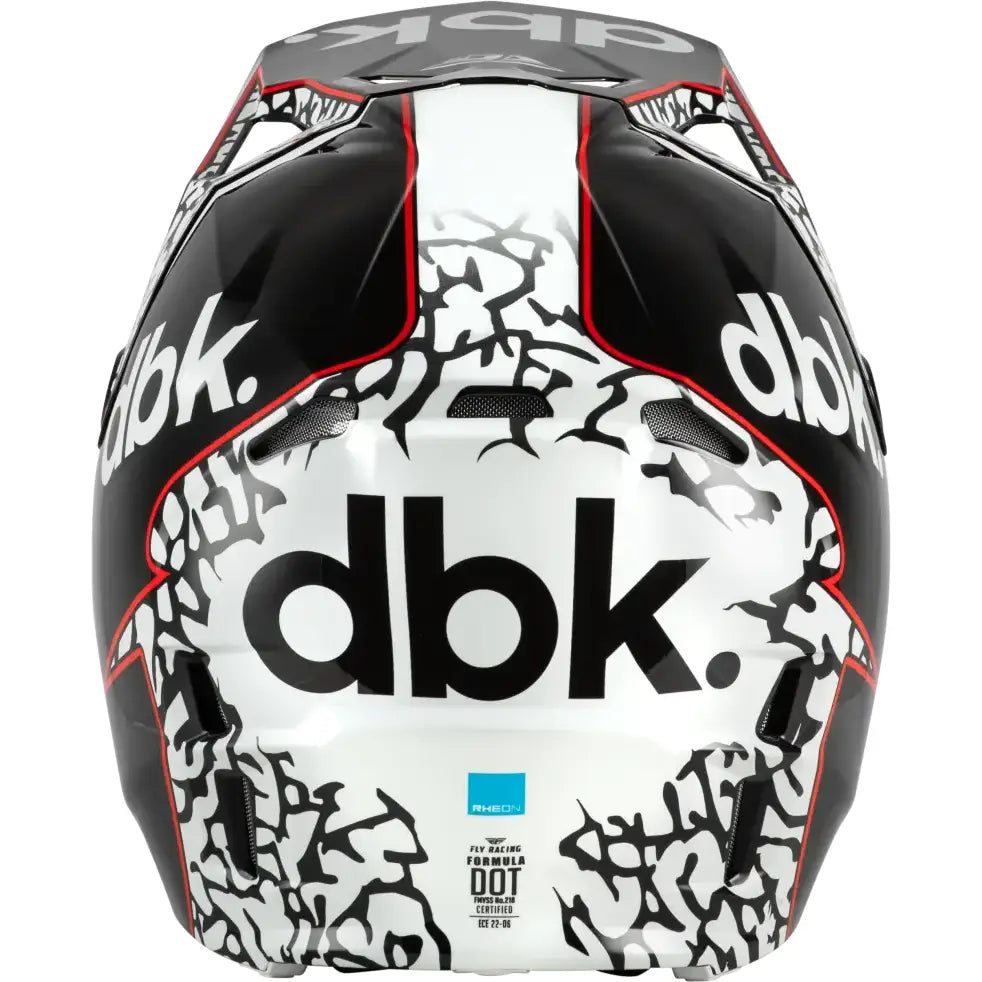 Formula Cp Dbk Helmet Black/White/Red Sm - FLY RACING