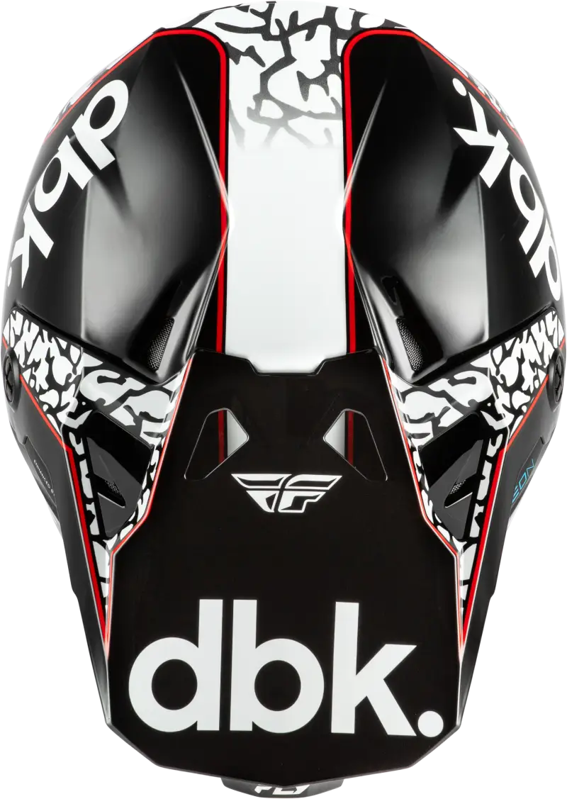 Formula Cp Dbk Helmet Black/White/Red Sm - FLY RACING