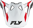 Formula Cp Seal Visor White/Black/Red Yl Lg - FLY RACING