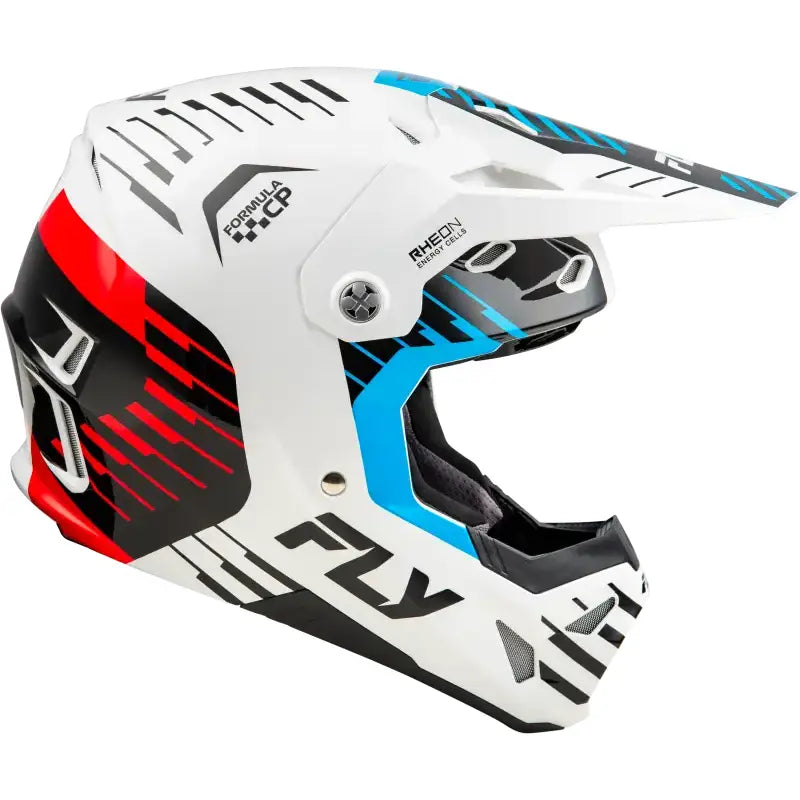 Formula Cp Slice Helmet White/Red/Cyan Xl