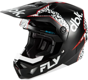 Formula Cp Dbk Helmet Black/White/Red Lg - FLY RACING