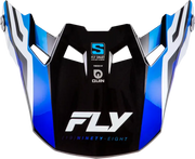 Formula S Carbon Byte Visor Blue Carbon/Blue/White Yl/Sm - FLY RACING