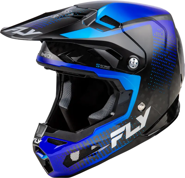 Formula S Carbon Protocol Hlmt Black Carbon/Blue 2x - FLY RACING