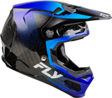 Formula S Carbon Protocol Hlmt Black Carbon/Blue 2x - FLY RACING