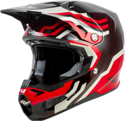 Formula S Carbon Byte Helmet Red Carbon/Red/Grey Xs - FLY RACING