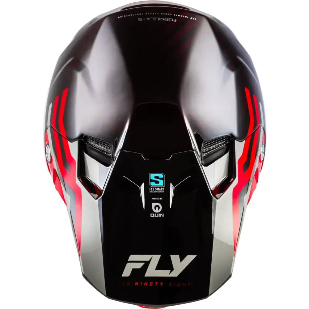 Formula S Carbon Byte Helmet Red Carbon/Red/Grey Xs - FLY RACING