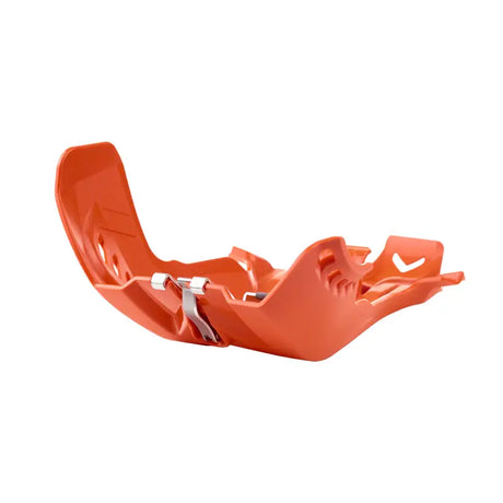 8472100002 POLISPORT Fortress Skid Plate With Link Protector Orange Ktm