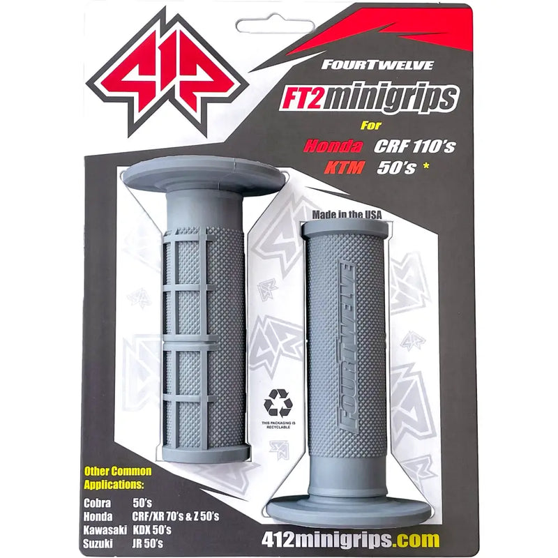 Pee Wee / Pit Bike Mini Grips 7/8" (Grey)