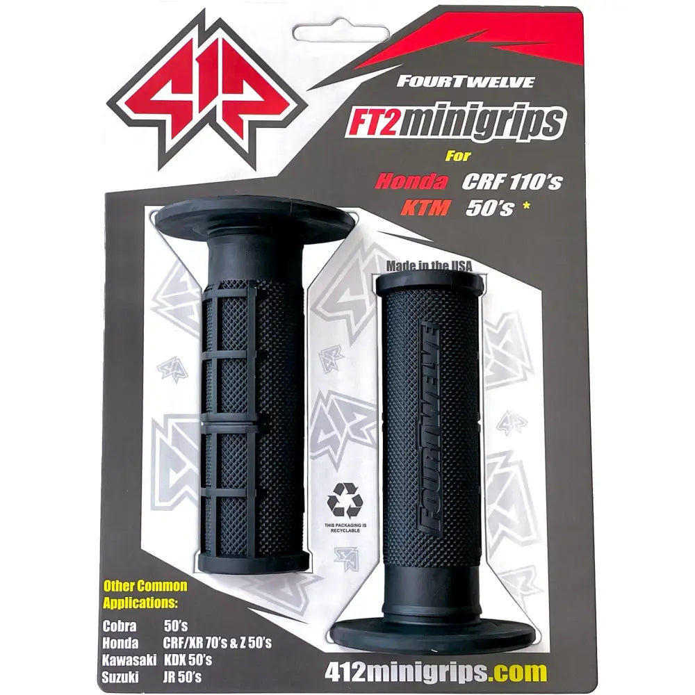 Pee Wee / Pit Bike Mini Grips 7/8" (Black)