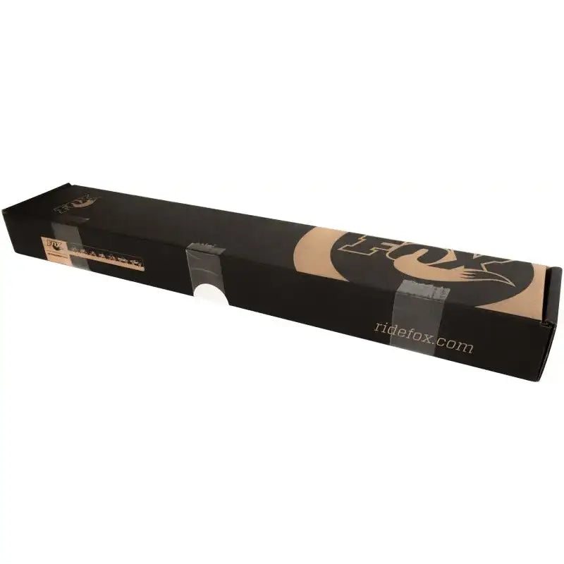 Fox 08-16 Ford Superduty 2.0 Performance Series ATS Stabilizer Steering Damper in black packaging, featuring enhanced heat dissipation and adjustable compression.