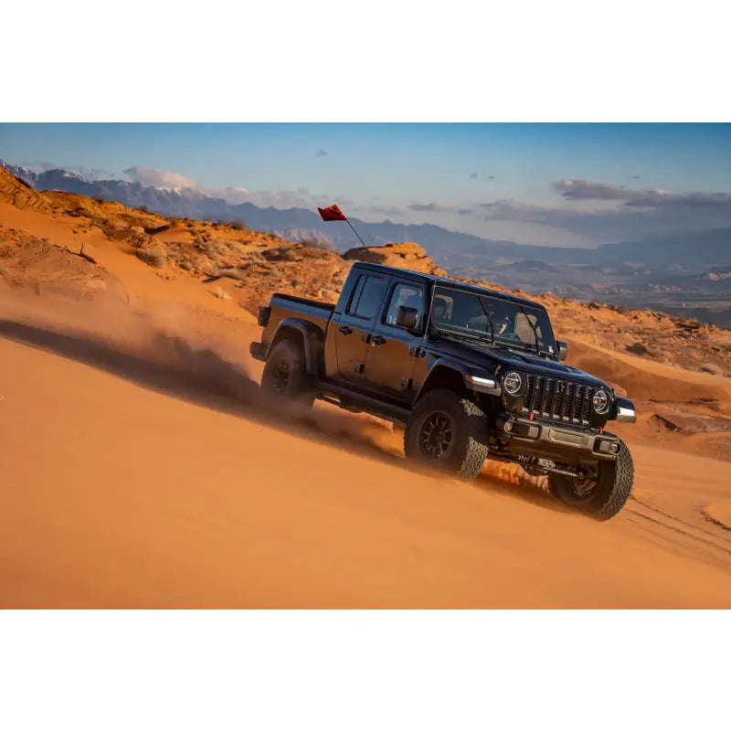 FOX SHOX 883-26-073 Fox 20-Up Jeep Gladiator 2.5 Performance Series Smooth Body Piggyback DSC Rear Shock 0-1.5in. Lift