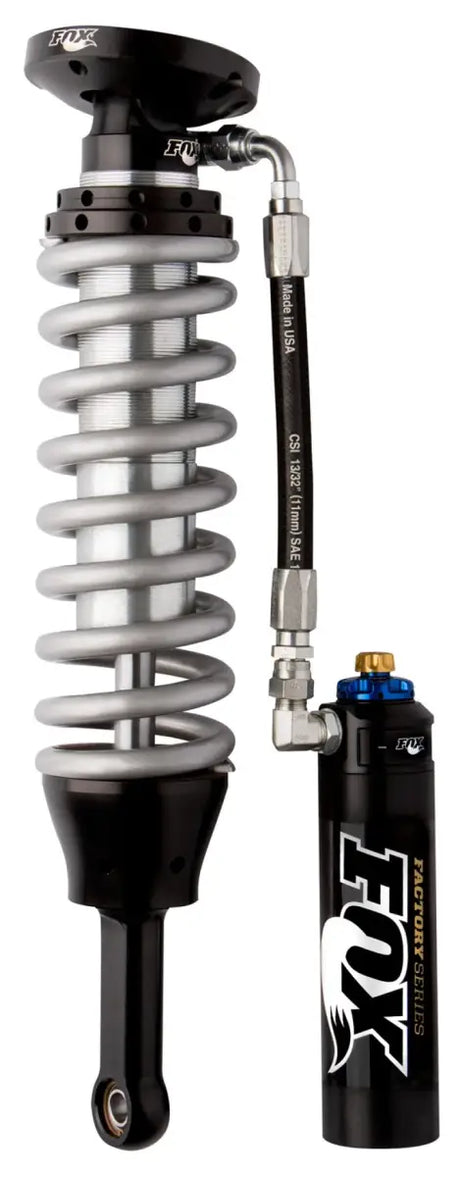 Fox 95-04 Tacoma w/UCA 2.5 Factory Series 5.57in. Remote Res. Coilover Set w/DSC Adj. - Black/Zinc - Truck & Automotive