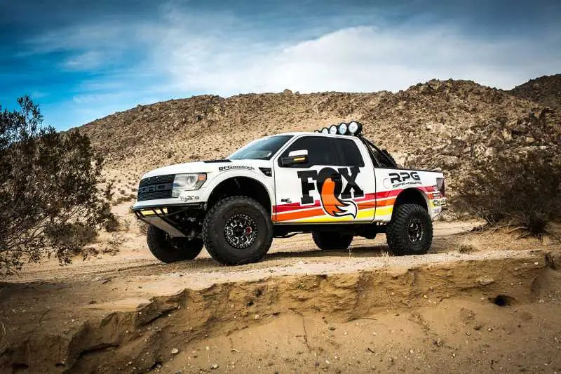 Fox Ford Raptor 3.0 Factory Series 11.48in. External QAB P/B Reservoir Rear Shock Set - Black/Zinc 