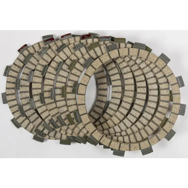 Set of tan and gray clutch plates with high production tolerances for FP053-7-001
